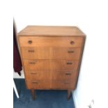 Nathan teak chest of drawers.