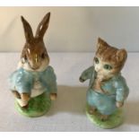 Two Beswick Beatrix Potter figures, ''Tom Kitten'' and ''Peter Rabbit''