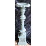 Cast iron candle stand. 102cms.