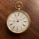 Gents 18ct gold pocket watch by J Hargeaves Liverpool