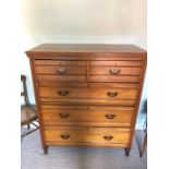 A 19thC chest of drawers.