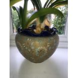 Doulton Slaters jardiniere, 18.5cms h.