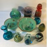 A collection of Mdina glass, all in good condition apart from chip to one sea horse ear. (11)