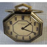 Art Deco Vacheron and Constantin, Geneve pocket watch in 18 carat gold with engraving to back, LE