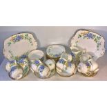 Royal Stafford bone china tea service. 12 place, all good condition apart from discolouration to one