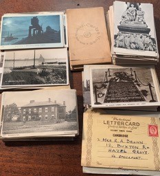 Quantity of vintage postcards mainly travel