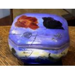 Superb quality Daum Freres glass covered dish