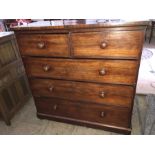 Mahogany chest of drawers, 19thC. 120cms x 120cms