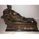 Fine quality bronze figure after Canova of Paulina Borghese as Venus Triumphant