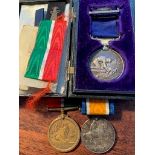 Medal group for Capt. H Brown inc. Liverpool Mercantile gallantry and ephemera