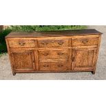 Oak dresser base c1800