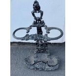 A 19thC cast iron stick stand.