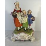 Dresden Yardley's Old English Lavender figural advertising group, H30cm