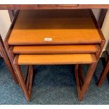 Mid century teak nest of 3 tables