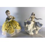 Royal Doulton figurine, The Last Waltz H.N. 2315 and Sweet Seventeen H.N. 2734