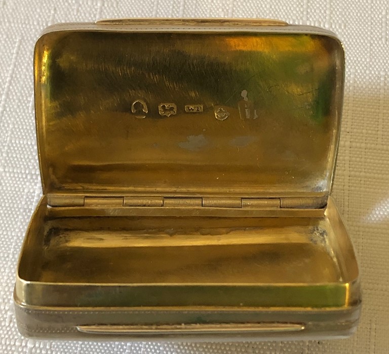 William Philips, Birmingham 1806 silver snuff box. - Image 3 of 3