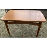 G Plan mid C coffee table with label