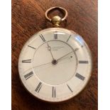 Gents 18ct gold pocket watch by Jos. Penlington Liverpool