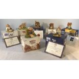 Lilliput Lane, Collection of small cottages x 7. All boxed and mint,