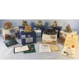 Lilliput Lane, A collection of small cottages x7. Boxed and mint.