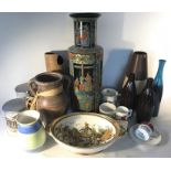 A large quantity of mainly modern ceramics to include German steins, Chinese vase etc.