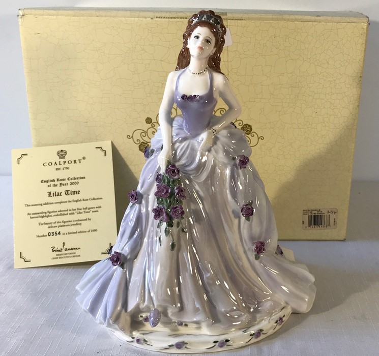 Coalport figure Lilac Time from the English Rose collection, limited edition, No 354, boxed and