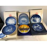 Bing and Grondahl decorative plates x 6.