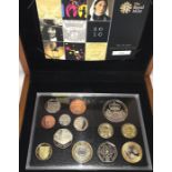 A Royal Mint United Kingdom 2010 Proof Coin Set, (13 coins) including London one pound coin,