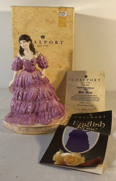 Coalport figure Blue Moon from the English Rose collection, limited edition, No 543, boxed and