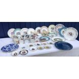 Silver Jubilee Queen Elizabeth II mugs, plates, pin dishes etc.