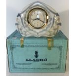 LLADRO clock. Boxed and mint.