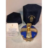 Royal Crown Derby Paperweight, 100 Royal Years, Crown 1890-1990 with certificate and box.