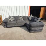 L shaped sofa from Harveys. 295cms x 210cms h.t.s is 18cms.
