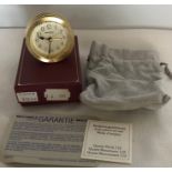 Wehrle Monti miniature mantle clock, unused retail boxed, approx 4.5cms t.