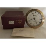 Wehrle Flamenco miniature mantle clock, unused retail boxed, approx 7.7cms t.