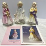 Royal Doulton NSPCC group of 3 figurines. Faith HN3082 Ltd Ed 1363, Hope HN3061 Ltd Ed 425 and