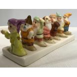 Clover butter toast rack. Walt Disney Snow White and seven dwarfs. 20cms l.