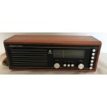 Roberts RM33 teak cased radio. Serial number 524571.