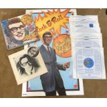 An LP boxset, Buddy Holly story with booklet and poster.