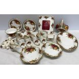 Royal Albert Old Country Roses, ornaments, pin dishes, photo frame, posy vase.