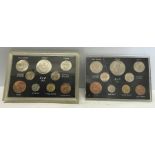 Two British pre decimal coin sets, 1965 inc Winston Churchill and Elizabeth II crowns.