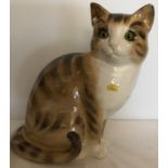 Large tabby cat figurine, Just Cats And Friends, Staffordshire, new and boxed. 29cms t.