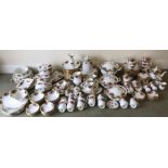 A vast quantity of Royal Albert 'Old Country Roses' tea and dinnerware to include large tureen,