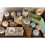 A large box lot of ceramics including Royal Winton, Hillstonia, Copeland Spode, Kleen etc.