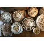 An extensive collection of botanical pattern Portmerion dinnerware, all good condition.