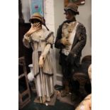 WORZEL GUMMIDGE & AUNT SALLY MODELS, electrified, in need of restoration