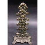 1930's LETTER HOLDER, in the form of intertwined ivy leaves, 25cm high