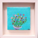 ANN QUIRKE CAHILL, (IRISH), "BLOOMING LOVELY", acrylic on canvas, signed lower right with