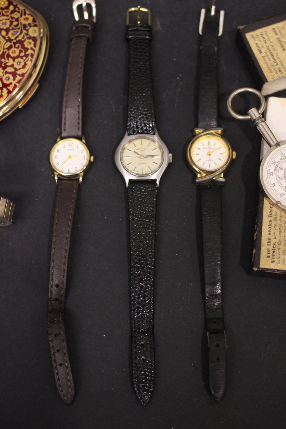 A MIXED LOT OF ITEMS, includes; (4) ladies watches, (i) Doxa, (ii) Citizen, (iii) Rotary Quartz, ( - Image 2 of 6