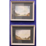 G. F. WOODWORTH, (20TH CENTURY ENGLISH), A PAIR, (i) 'Cambrian Sky' signed lower left, with